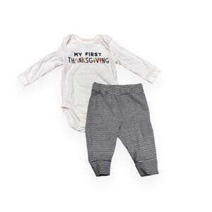 ⭐️ Carter's 'My First Thanksgiving' Two-Piece Infant Set